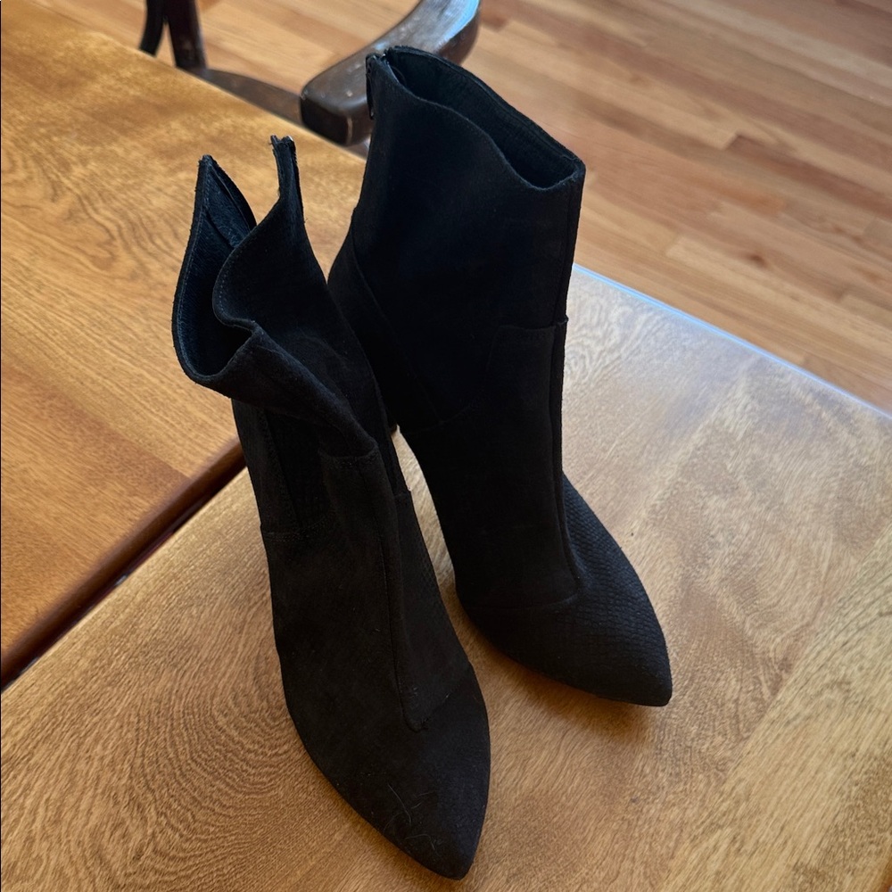 Free People Black Heeled Boots